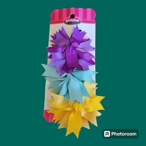 3/$30 GIMME Coquette Hair Bow Clips